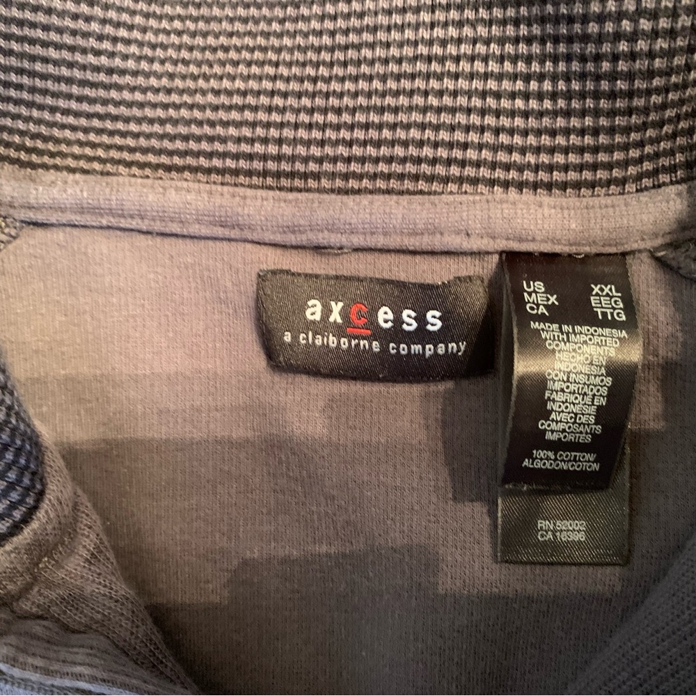 Axcess extra extra large, gray, zip up neck, pull over - Picture 5 of 8